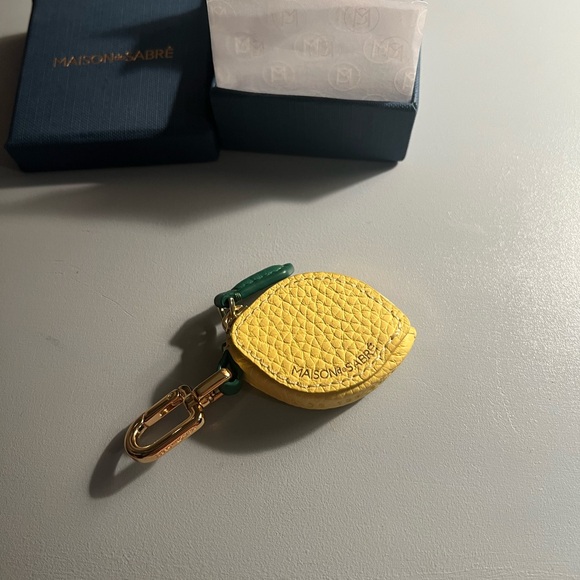 Maison de Sabré lemon AirTag charm - Picture 1 of 8